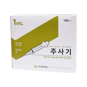 한국백신 일회용주사기 1cc 23G 1