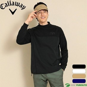 Callaway 모크넥 긴팔 남성 티셔츠 C23233104 골프웨어 남자 가을 겨울 골프