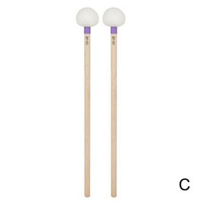 드럼 스틱 연습용 난타 채 공연용 1 Pai Symphony Timpani Mallets 타악기 소프트 펠트 헤드 메이플 우드 핸들 악기, 1)Puple