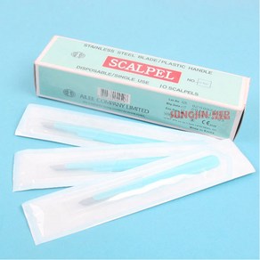 (아이리) 일회용 일체형메스날(10ea/1box) SCALPEL NO. 20, 10개