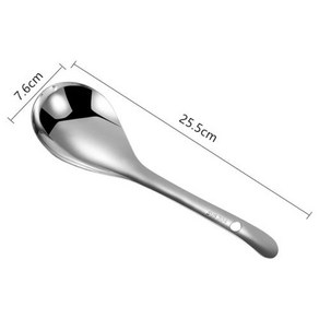 두꺼운 스테인리스 스틸 밥 숟가락 긴 손잡이 밥솥 뒤집개 뷔페 서빙 특종 가정용 주방 용품 일본식, 없음, 1개