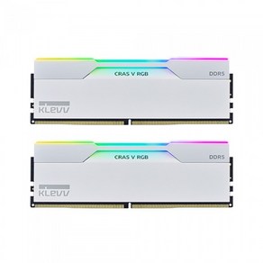 ESSENCORE KLEVV DDR5-6000 CL30 CRAS V RGB 화이트 패키지 서린 (64GB(32Gx2))