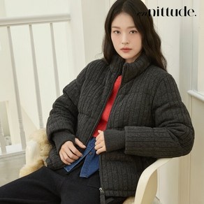 엔니튜드 24F/W 울 블렌드 니트 패딩 점퍼