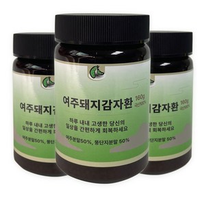 국산 여주 돼지감자환 여주환, 3개, 160g