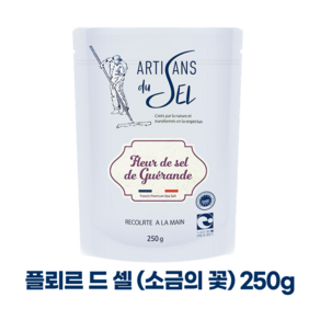 게랑드소금 프랑스 아티장 드 셀 토판 천일염, 1개, 250g