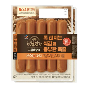 CJ제일제당 [CJ 제일제당]더건강한그릴후랑크300GX6, 300g, 6개