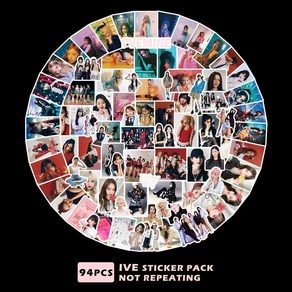 포카에라 아이브 도무송 IVE 장원영 아이브스위치 아이브위드뮤럭드 100장 스티커, IVE-MINE94장
