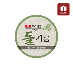 (1BOX) 포장스티커 들기름 원형(100장)