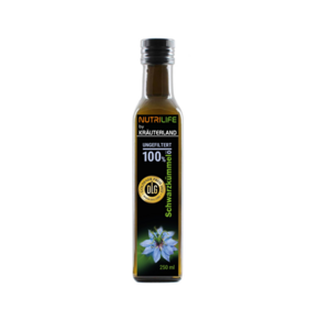[크라우터랜드] 블랙 커민 오일 250ml 무여과 냉압착 비건 100% 천연 이집트산 원료, 1개