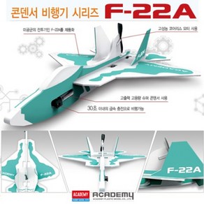 (AC) [과학교구] F-22A 콘덴서 비행기(단체 학습 대회용) 고성능코어리스모터, 본상품, 상세페이지 참조, 1개