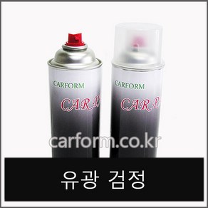 카폼/카페인트/캔스프레이/유광검정/CARFORM/420ml