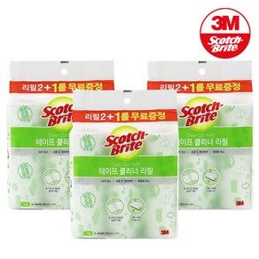 3m 테이프클리너 대형 리필 3입+3입+3입 총 9개 / 스카치브라이트