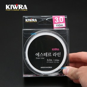 키우라 에스테르라인 110m 갑오징어 갈치 한치 기둥줄 쇼크리더 자작채비, 투명 - 110m, 5호, 1개