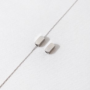 비즈아이 [8-036-01]써지컬스틸 펜던트 미니직사각통과형 4x8mm 1개