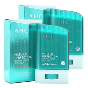 AHC 내추럴 퍼펙션 더블 쉴드 선스틱 SPF50+/PA++++, 22g, 2개