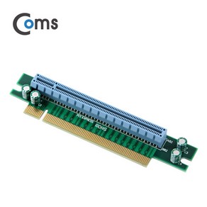 Coms IB382 PCI Expess 연장 꺽임 아답터 16x배속 PCIE 16x 슬롯연장 ㄱ자 꺾임형 커넥터보호, 본상품선택