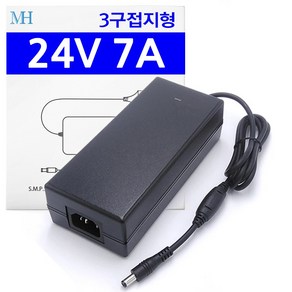 DC 24V 7A 어댑터 DSL2407 (잭5.5mm/4핀) 직류 전원 장치 24V 7A, 01.규격 5.5x2.1~2.5mm, 1개