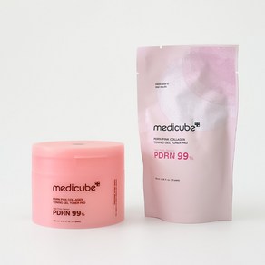 메디큐브 피디알엔 핑크 콜라겐 토닝 겔 토너 패드, 1개, 70매입