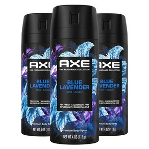 AXE 프리미엄 데오도란트 바디스프레이 남성용 블루 라벤더