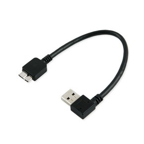 USB3.0 MICRO B 꺽임 젠더 10cm ITA366, 1개