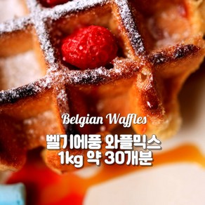 민트팬트리 벨기에풍 와플믹스 1KG 약 30개분량 Belgian Waffle Mix