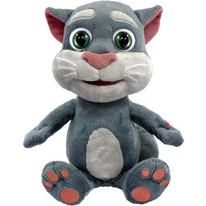 Dagon-i Toys Talking Tom 애니메이션 인터랙티브 껴안고 싶은 봉제 인형 장난감 토크백 포함 3.7m(12피, 한개옵션0