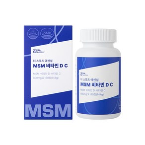 더스포츠에센셜 MSM 비타민 C D 무릎 연골 관절 뼈 인대 힘줄 고함량 영양제 2개월분 180정