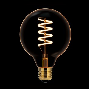 포커스 LED 에디슨전구 COB 롱 G95 하트 3W, 전구색, 1개