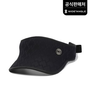 와이드앵글 공식 여성 WL W 자가드 썬캡 WWU22C01Z1 (정상가:59 000), Black, 56, 1개