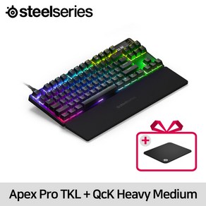 스틸시리즈 Apex Po TKL 64856 + QcK Heavy Medium 63836 한정특가 / 공식 판매점, Apex Po TKL 856 + QHM