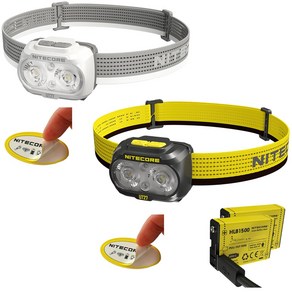 Nitecoe UT27 Po 800 Lumen Running Headlamp/나이트코어 러닝 헤드램프/USB충전/2가지 색상/고품질, 1개, YELLOW