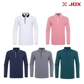 JDX 부산충무점 골프웨어 남성 소재 요꼬에리 긴팔 티셔츠 X2TLV1441