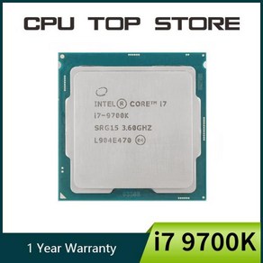 인텔 코어 i7 9700K 3.6GHz 8 스레드 CPU 프로세서 95W LGA 1151, 한개옵션0