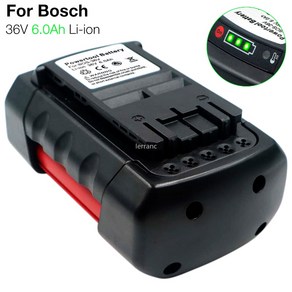 보쉬배터리 보쉬전동배터리 36V 6.0Ah 이온 Bosch 2607336003 BAT810 BAT836 D-70771 전원 도구 배터리, 1개