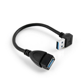 Coms USB 3.0 연장 젠더 상향 꺾임 20cm ITA341