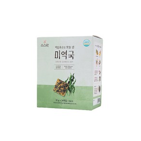 소스락 백년육수로 맛을 낸 미역국 즉석국 10g x 24개입