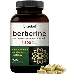 네이처벨 베르베린 500mg 식물성 캡슐 300정, 240 Count (Pack of 1), 1개, 240정