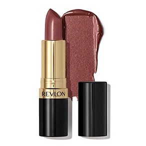 REVLON Lipstick Supe Lustous Lipstick Ceamy F REVLON 립스틱 슈퍼 러스트러스 립스틱 부드럽고 풍만해 보이는 입술을 위한 크리미, 245 스모키 로즈, 4g, 1개