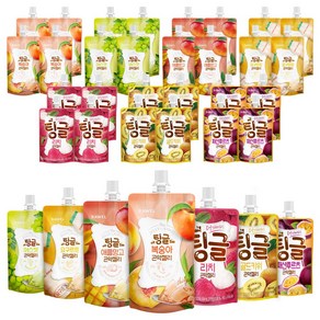 로엘 팅글 곤약젤리 7종 5팩 총 35팩 복숭아 130g 5p + 요구르트 130g 5p + 애플망고 130g 5p + 머스캣 130g 5p + 리치맛 80g 5p + 골드키위맛 80g 5p + 패션후르츠맛 80g 5p