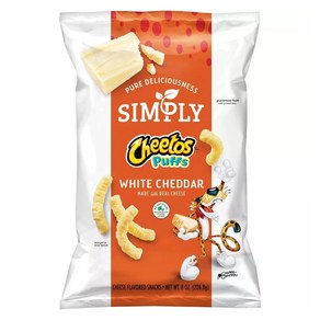 [미국직배송]치토스 심플리 화이트 체다 퍼프 226.8g Simply Cheetos White Chedda Puffs, 1개