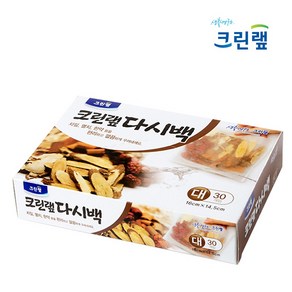 크린랲 크린랩 다시백 (대) 다시망 티백 차망 국물팩, 1개, 1세트