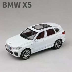 BMW X5M X5 SUV 다이캐스트 자동차 미니어처 피규어 장난감, X5 White, 1개