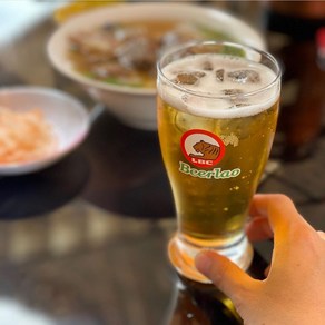 비어라오 전용잔 수입 맥주잔 라오스 동남아 LAOS BEERLAO, 1개