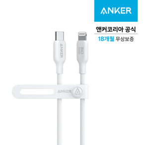 앤커 FSC인증 USB C to C PD 100W 고속충전 케이블, 90cm, 화이트, 1개