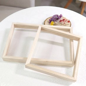 아크릴투명액자20cm x 20cm 원목 아크릴 윈도우액자, 1개