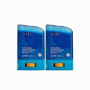 AHC 내추럴 퍼펙션 더블 쉴드 선스틱 SPF50+/PA++++, 14g, 2개