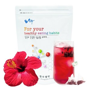 히비스커스 티백 꽃잎차 삼각티백, 1g, 50개, 1개, 50개입