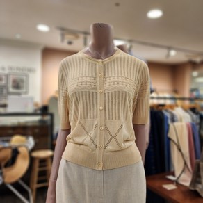 BCBG 레이스업 블럭 C/D 카디건 _ B4B5K281 71 [L/BEIGE]