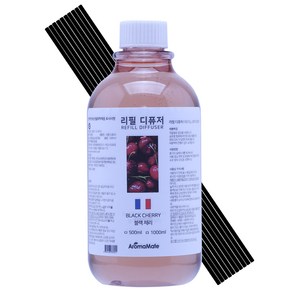 아로마메이트 자연풍덩 디퓨저 리필, 블랙체리, 블랙체리, 1개, 500ml