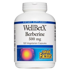 (캐나다 직송) Natual Factos WellBetX Bebeine 웰벳X 베르베린 500 mg, 1개